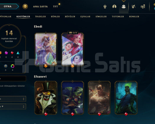 73 LEVEL / ELLE KASILMIŞ / 14 KOSTÜM /4 RENK Hesab