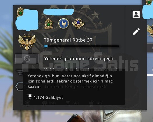 CS 2 ERİŞİM DAVETLİ & 6 MADALYALI & 1174 MM WIN &