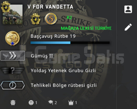 CSGO PRIME | RANK ACIK | YESIL FAKTOR MAGAZA TR