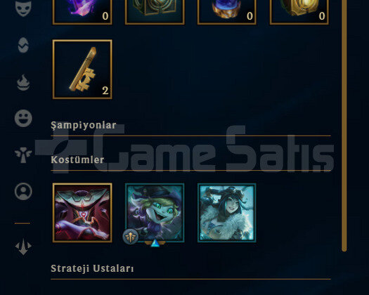 TR Gold 4 | 2 Kostüm - 60K Mö | LoL Hesap