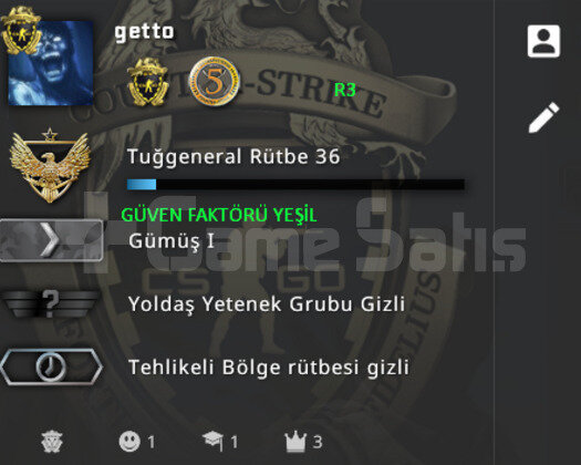 CSGO PRIME | RANK ACIK | YESIL FAKTOR + MADALYA