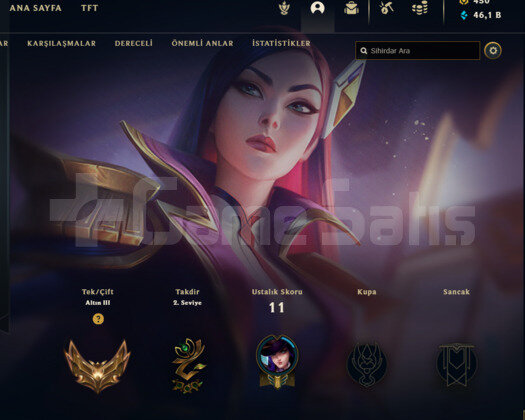 450 RP / GOLD 3 /  50 BİN  MAVİ ÖZ / TEMİZ HESAP