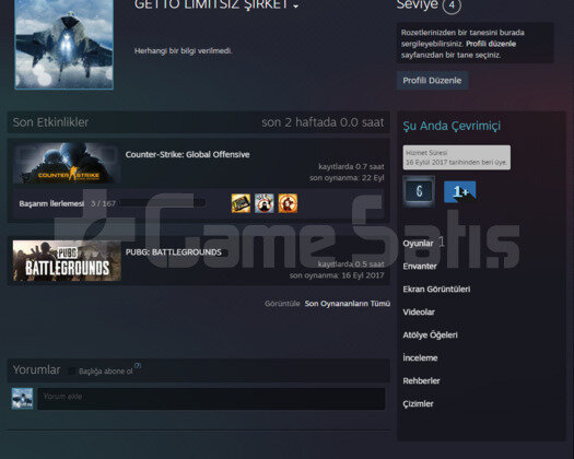 5 + SADAKAT ROZETLİ YEŞİL FAKTÖR CSGO PRİME HESAP