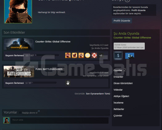 5 + SADAKAT ROZETLİ YEŞİL FAKTÖR CSGO PRİME HESAP