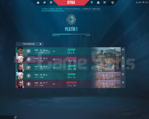 Yüksek MMR Plat 1 Smurfluk