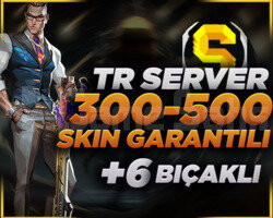 FULL TR 300-500 SKİN GARANTİLİ & +6 BIÇAK