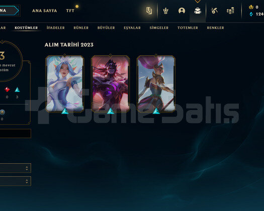 TR Unranked | 3 Kostüm - 34 Hero | LoL Hesap