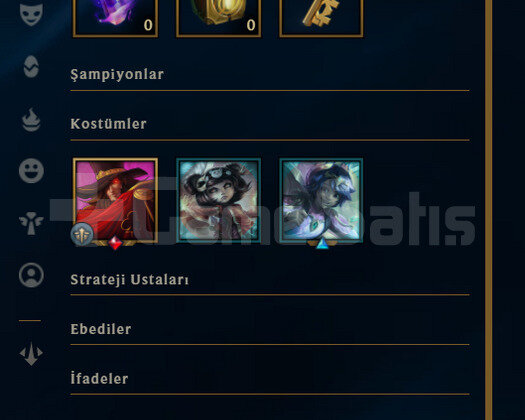 TR Unranked | 3 Kostüm - 34 Hero | LoL Hesap