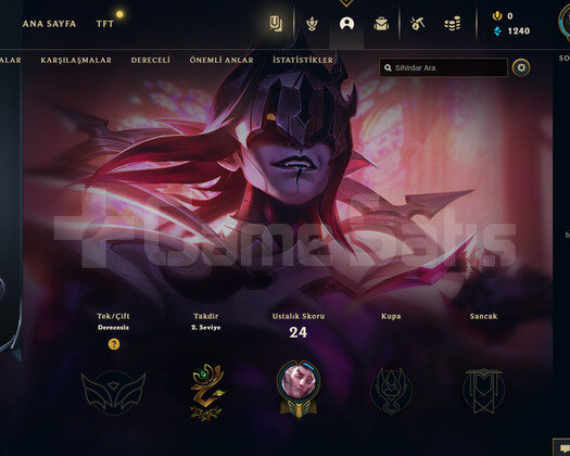 TR Unranked | 3 Kostüm - 34 Hero | LoL Hesap