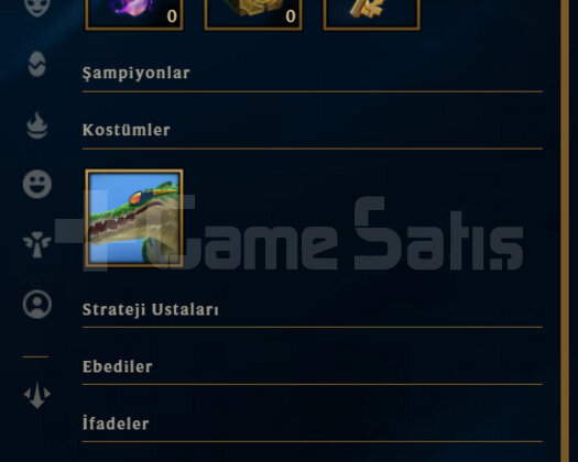 TR Unranked | 1 Kostüm - 43K Mö | LoL Hesap