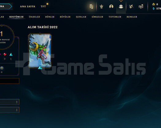 TR Unranked | 1 Kostüm - 23 Hero | LoL Hesap