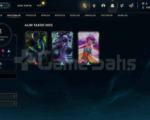 TR Unranked | 3 Kostüm - 28 Hero | LoL Hesap