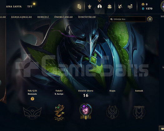 TR Unranked | 3 Kostüm - 28 Hero | LoL Hesap