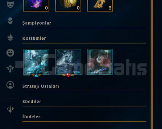 TR Unranked | 1 Kostüm - 24 Hero | LoL Hesap