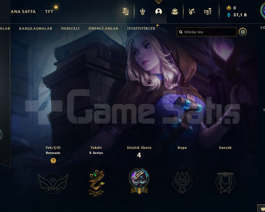 TR Unranked | 1 Kostüm - 37K Mö | LoL Hesap