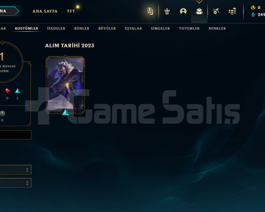 TR Unranked | 1 Kostüm - 24 Hero| LoL Hesap