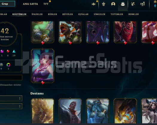 TR EUW / 40-120 LVL / 15-125 ARASI KOSTÜM AÇIKLAMA