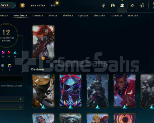 TR EUW / 40-120 LVL / 15-125 ARASI KOSTÜM AÇIKLAMA