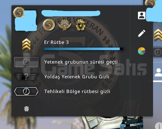 60 TL CSGO ENV & FACEITSIZ & 862 SAAT & MM 138 WIN