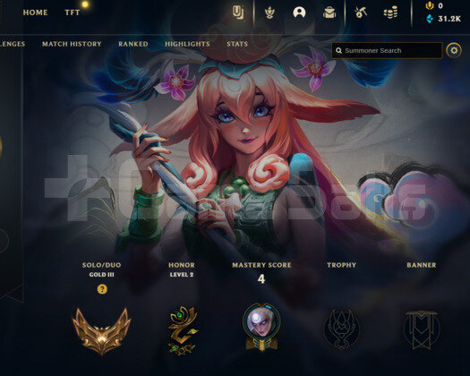EUW P2-ZÜMRÜT ELO JG-MİD MAİN GOLD 3 31K M.Ö +42LP