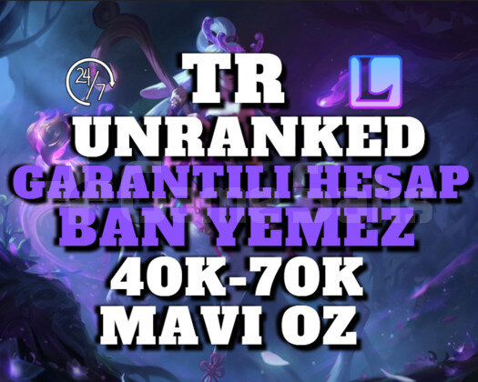TR BAN RİSKSİZ 40K-70K 30 LEVEL UNRANKED