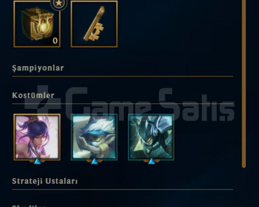 EUW GEÇİCİ RANKI GOLD 2 2 KOSTUM HESAP