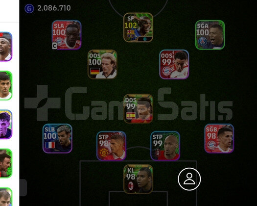 Pes E football Hesabı 1 yıllık Rummenigge Etoo