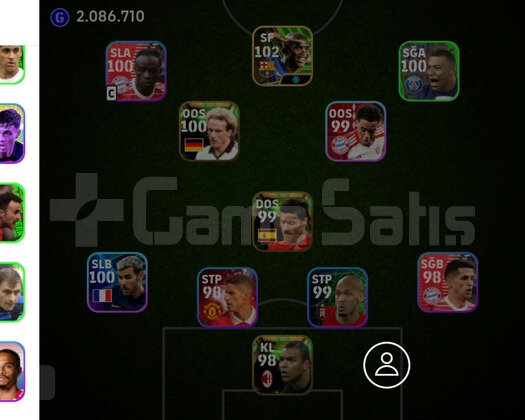 Pes E football Hesabı 1 yıllık Rummenigge Etoo