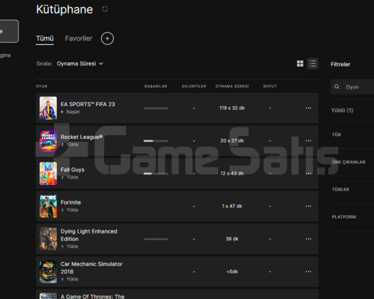 Fifa 23 lü Harika Hesap