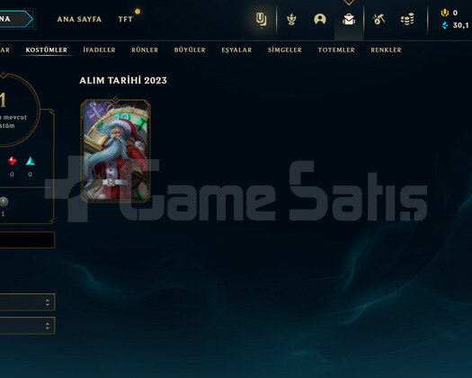 TR Unranked | 1 Kostüm - 30K Mö | LoL Hesap