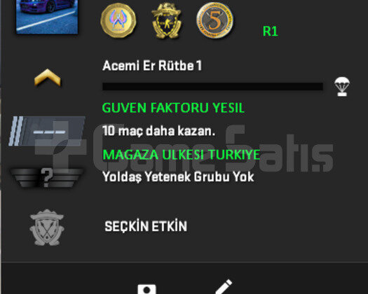 3 MADALYA | CSGO PRIME | MAGAZA TR YESIL FAKTOR