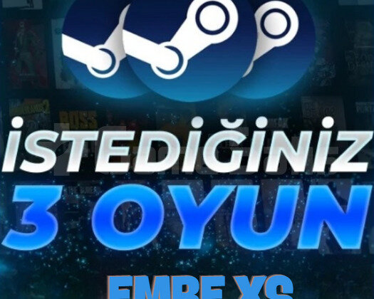 STEAM İSTEDİĞİNİZ 3 OYUN GARANTİ + SORUNSUZ