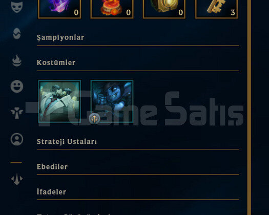 TR Unranked | 2 Kostüm - 23K Mö | LoL Hesap