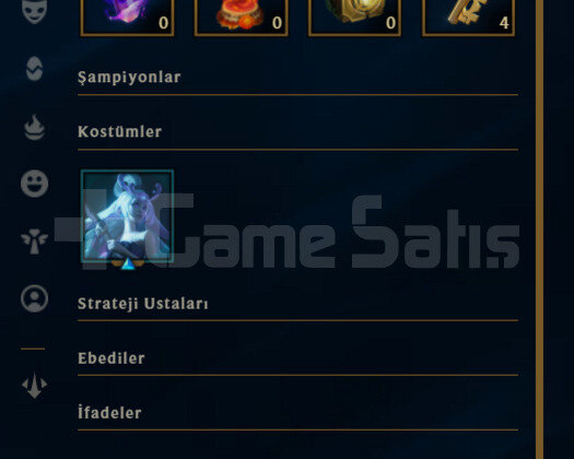 TR Unranked | 1 Kostüm - 25K Mö | LoL Hesap
