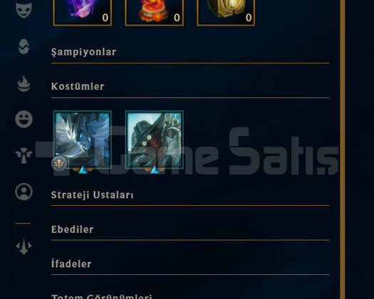TR Unranked | 1 Kostüm - 27K Mö |LoL Hesap