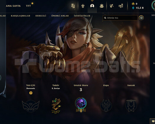 TR Unranked | 2 Kostüm - 15K Mö | LoL Hesap