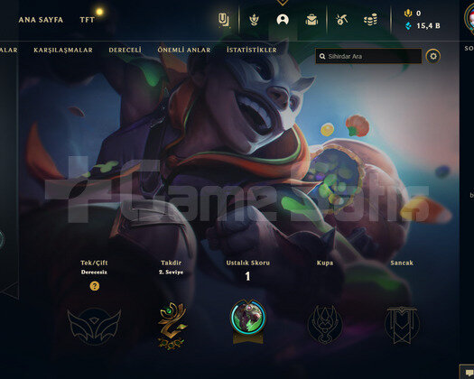 TR Unranked | 1 Kostüm - 18K Mö | LoL Hesap
