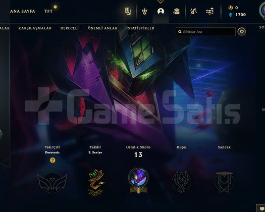 TR Unranked | 2 Kostüm - 27 Hero | LoL Hesap
