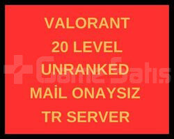 Valorant + 20 Level Unranked Hesap