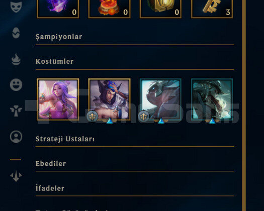 TR Unranked | 1 Kostüm - 28 Hero |LoL Hesap