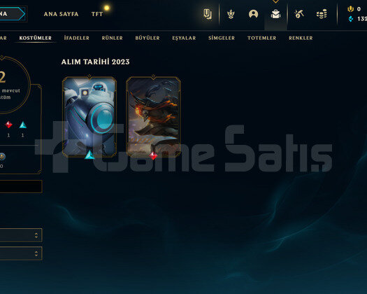 TR Unranked | 2 Kostüm - 33 Hero | LoL Hesap