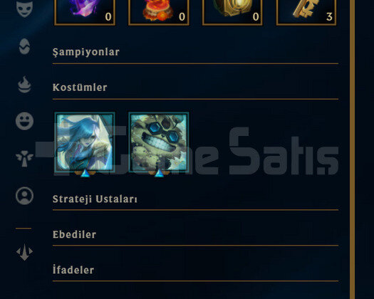 TR Unranked | 2 Kostüm - 33 Hero | LoL Hesap