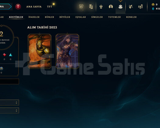 TR Unranked | 2 Kostüm - 33 Hero |LoL Hesap