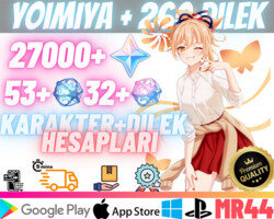 EU | MR44 Yoimiya + 260Dilek -27000Köken53+32Yazgı