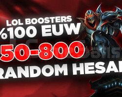 +4000SATIŞ/ EUW 50-800 SKİN ARALIĞINDA V.İ.P HESAP