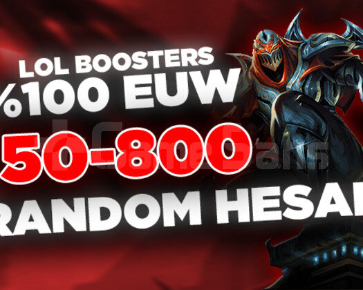 +4000SATIŞ/ EUW 50-800 SKİN ARALIĞINDA V.İ.P HESAP