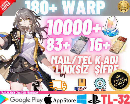 EU | TL32 180+ WARP - 10000JADE + 83+16PASS