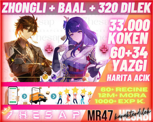 EU|MR47 Baal+Zhongli 320Dilek-33000Köken60+34Yazgı