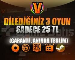 İSTEDİĞİNİZ 1 OYUN & GARANTİ