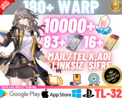 EU | TL32 180+ WARP - 10000JADE + 83+16PASS
